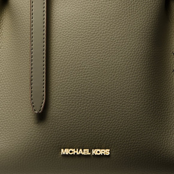 MICHAEL KORS OLIVE color 
Emilia Large Pebbled Leather Tote Bag - Picture 4 of 5